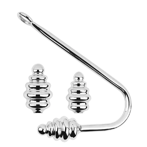 Set Ribbed Hook GreatBenefit Anal Screw-in 8826 0922